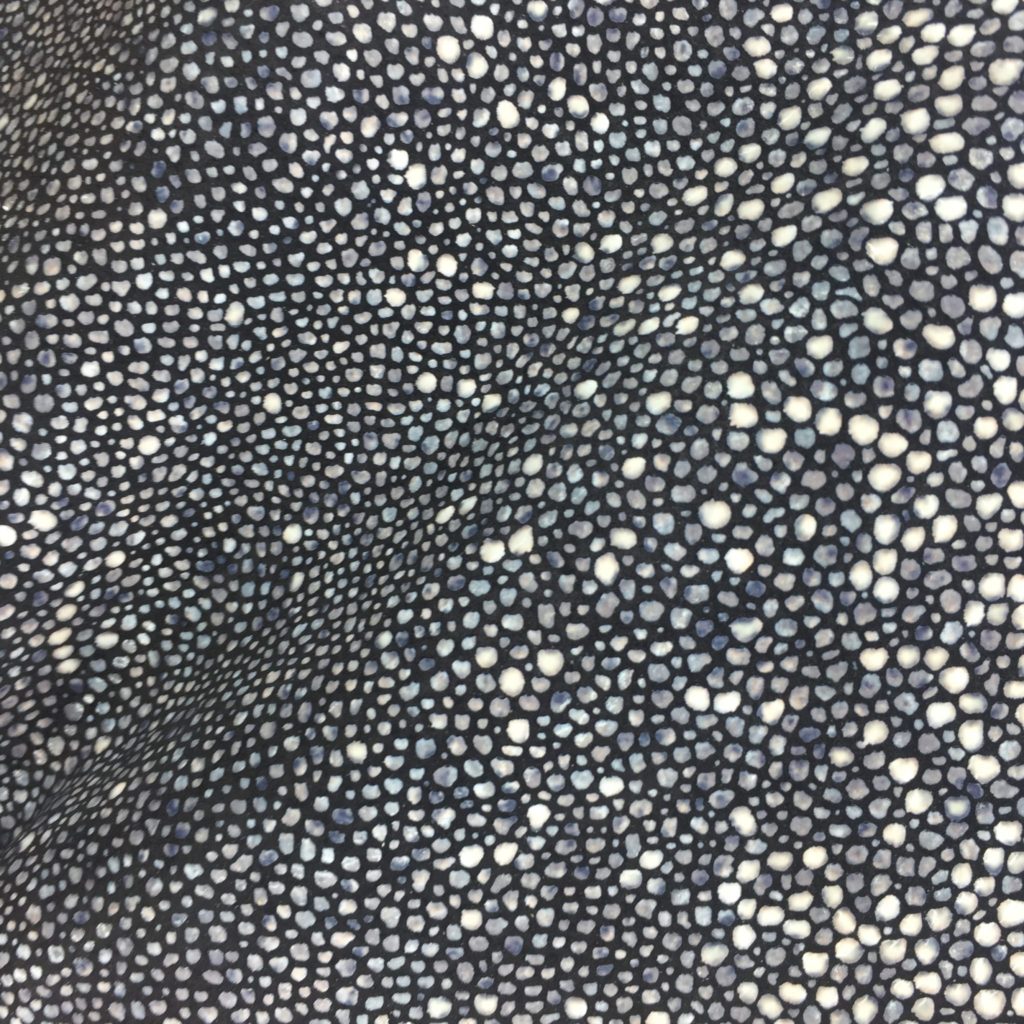 Shagreen Stingray on Black Pig Split