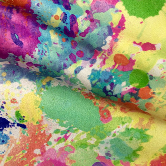 Color Splash on White Lambskin