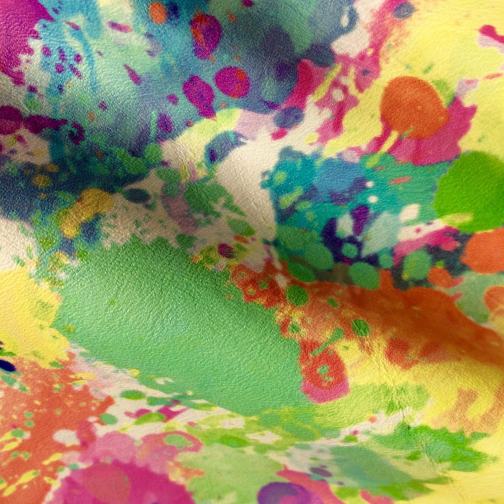 Color Splash on White Lambskin