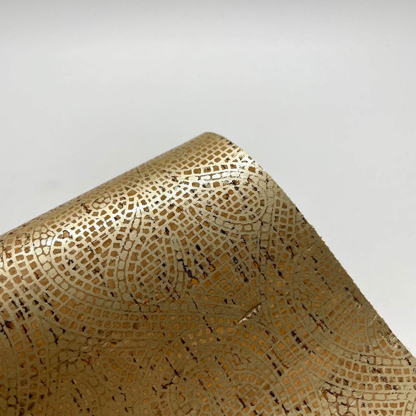 Soft Gold Moroccan Tiles on Natural Cork